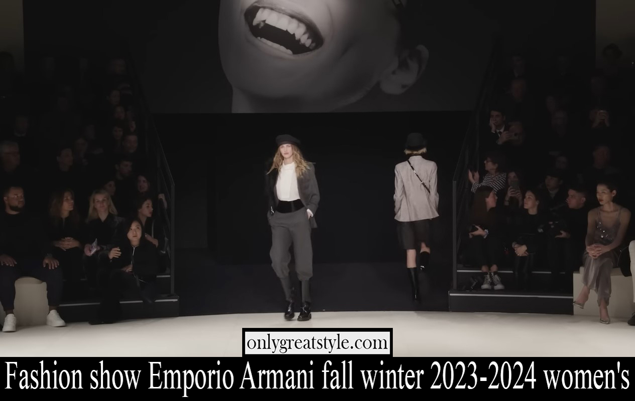Fashion show Emporio Armani fall winter 2023 2024 womens