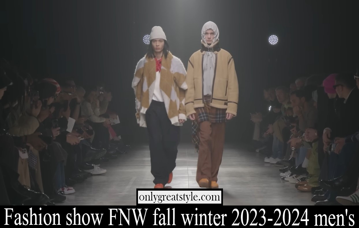 Fashion show FNW fall winter 2023 2024 mens