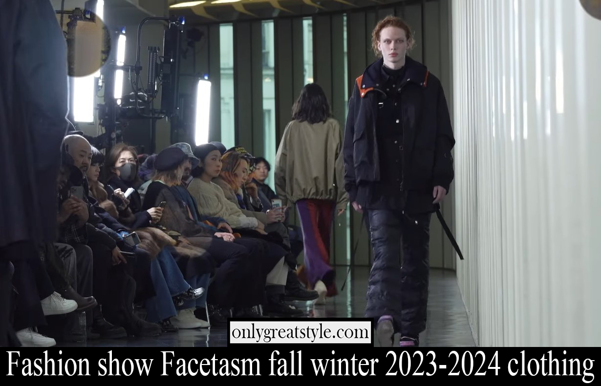 Fashion show Facetasm fall winter 2023-2024 clothing