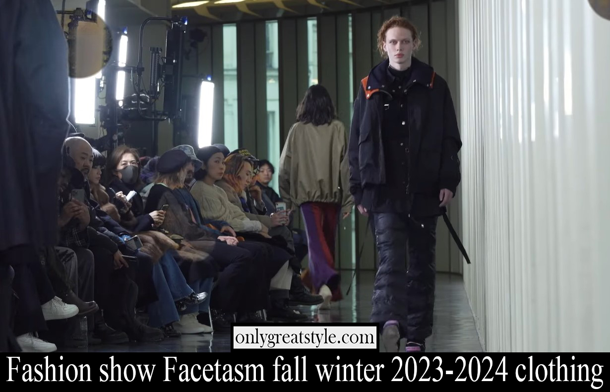 Fashion show Facetasm fall winter 2023 2024 clothing Fashion show Facetasm fall winter 2023 2024 clothing
