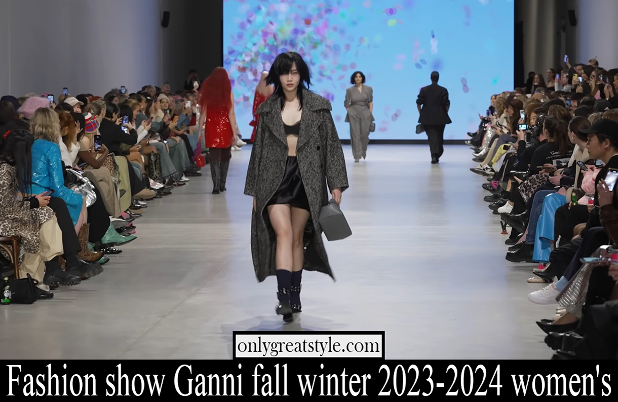Fashion show Ganni fall winter 2023-2024 women's