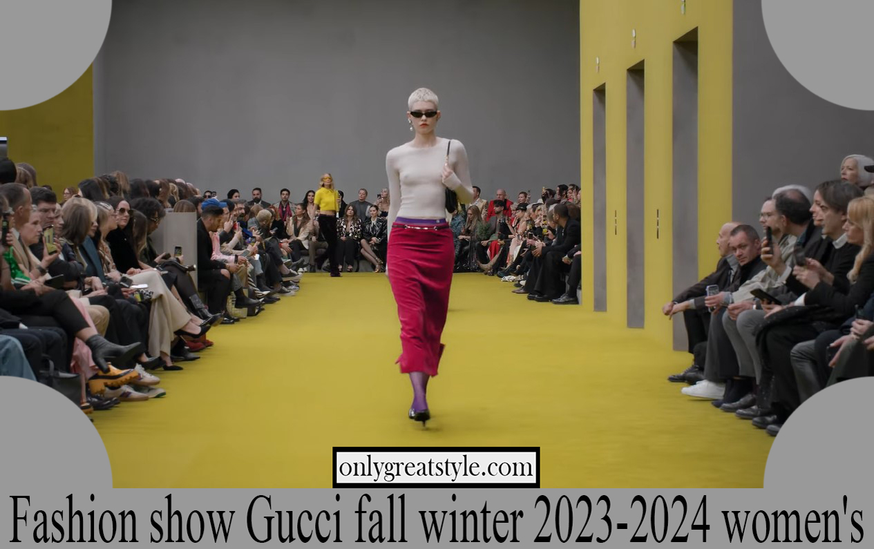 Fashion show Gucci fall winter 2023 2024 womens