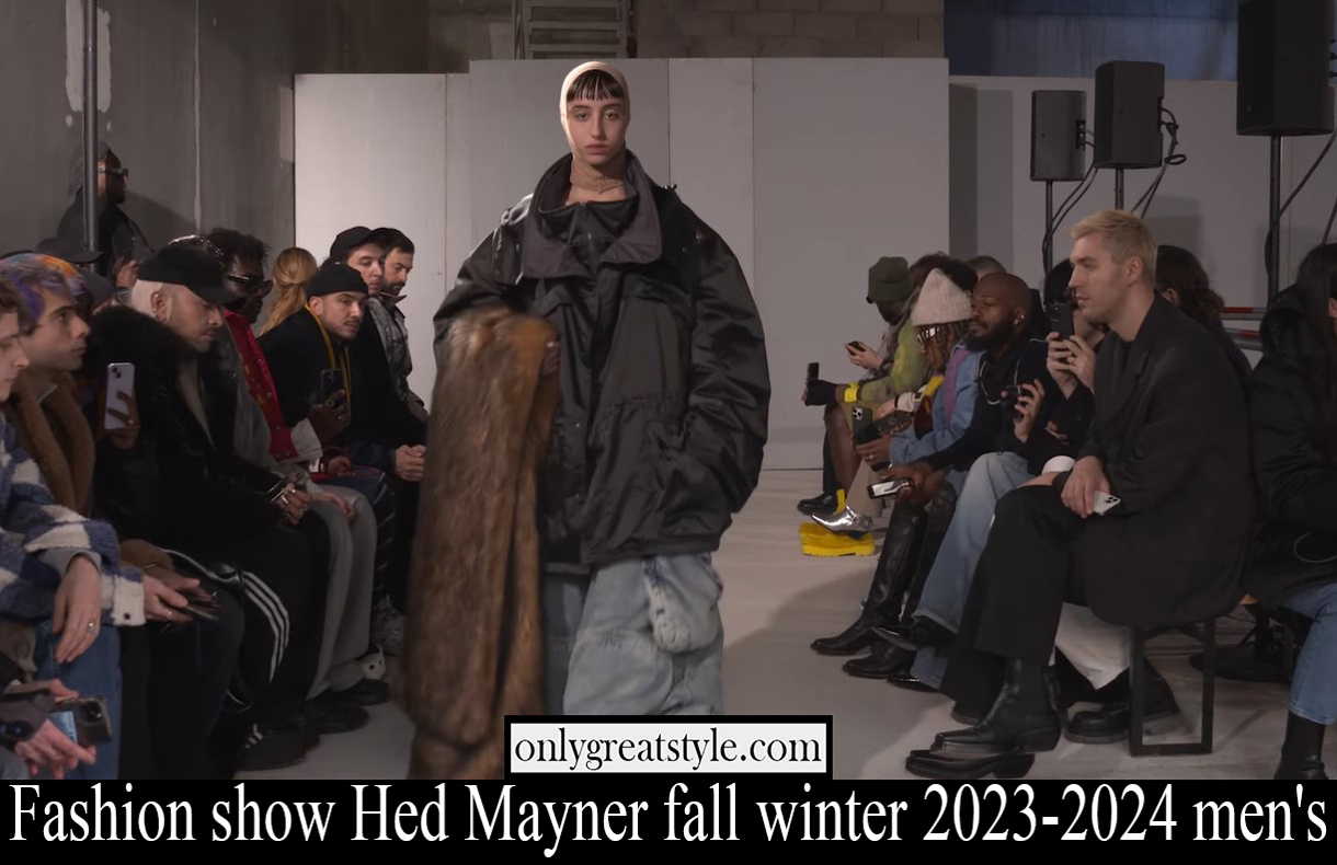 Fashion show Hed Mayner fall winter 2023-2024 men's