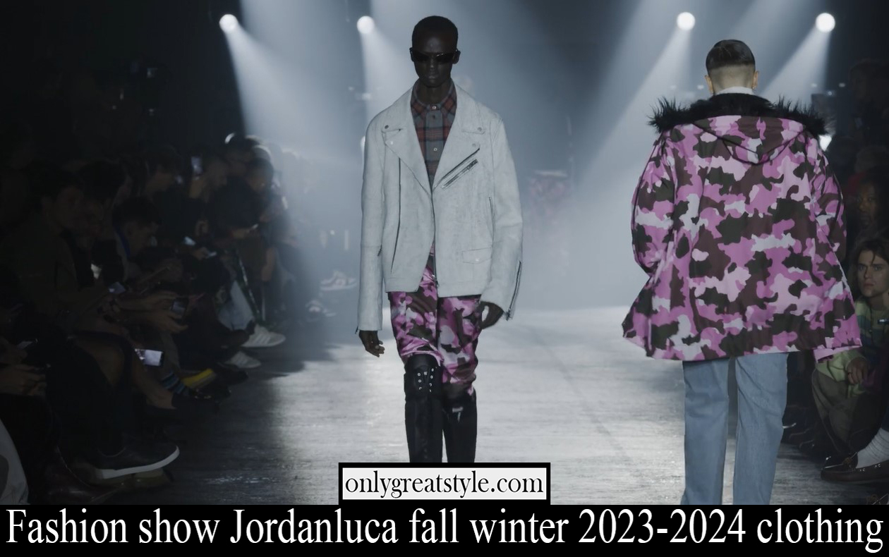 Fashion show Jordanluca fall winter 2023 2024 clothing