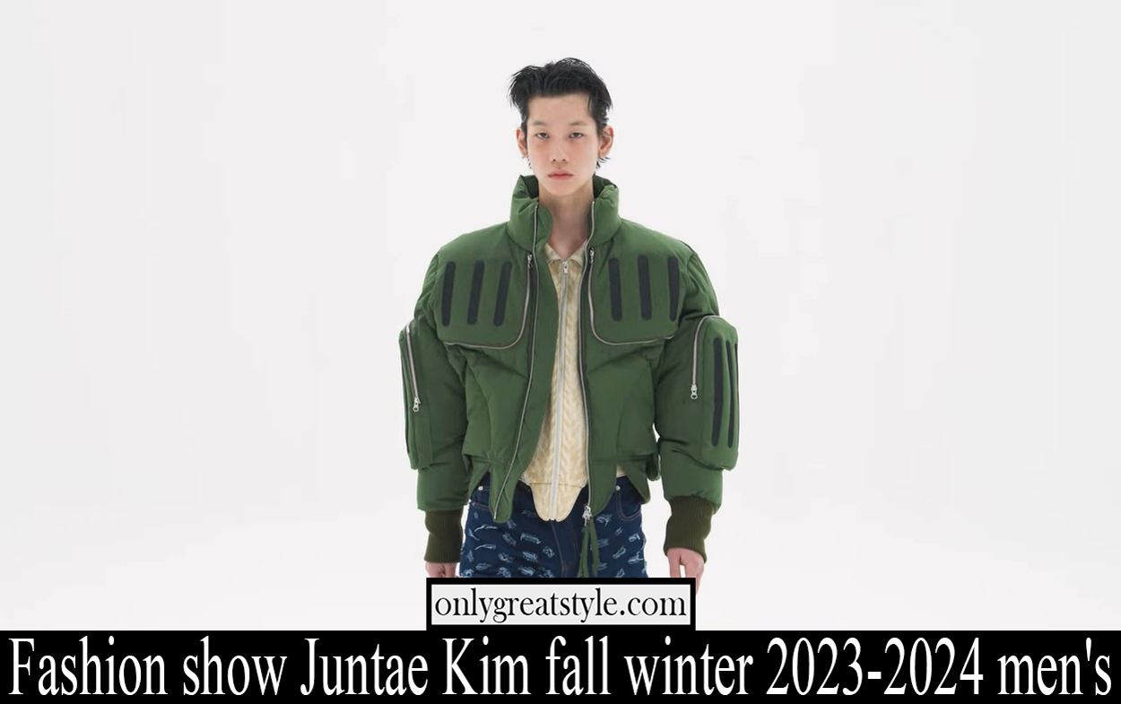 Fashion show Juntae Kim fall winter 2023 2024 mens