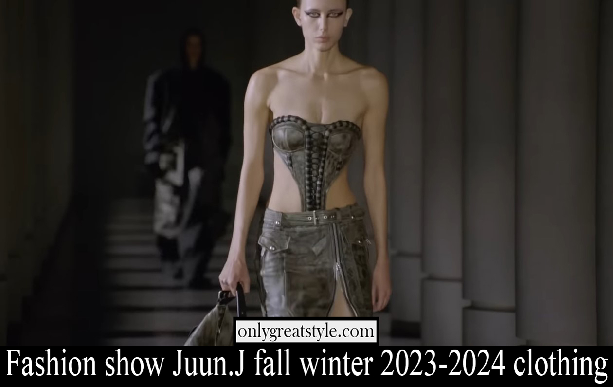 Fashion show Juun J fall winter 2023 2024 clothing