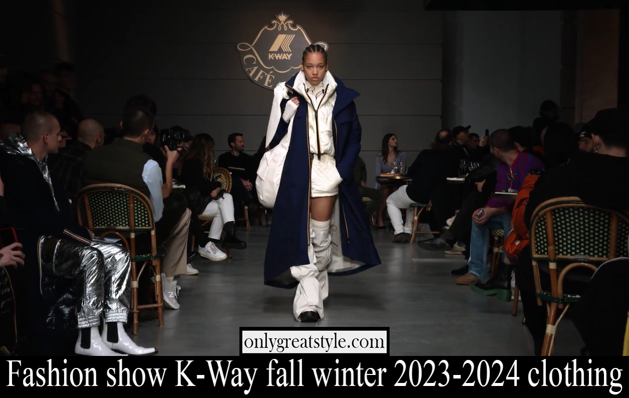 Fashion show K Way fall winter 2023 2024 clothing
