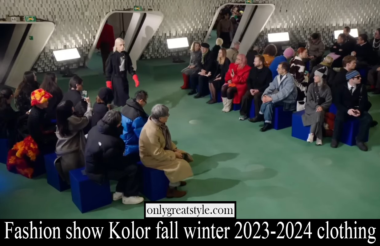 Fashion show Kolor fall winter 2023 2024 clothing