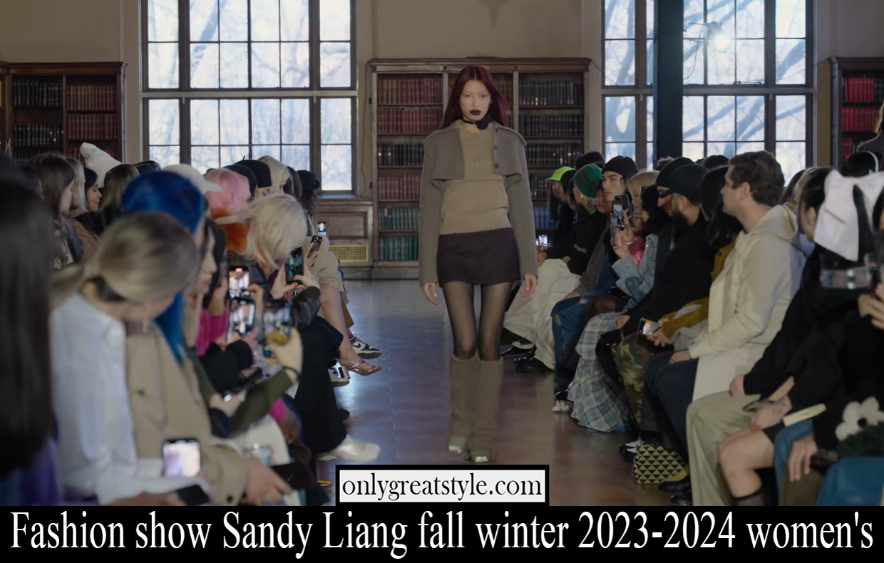 Fashion show Sandy Liang fall winter 2023 2024 womens