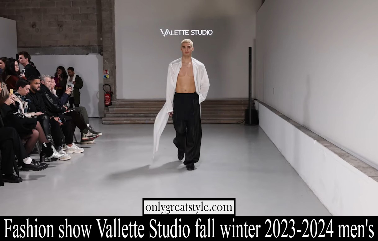 Fashion show Vallette Studio fall winter 2023 2024 mens