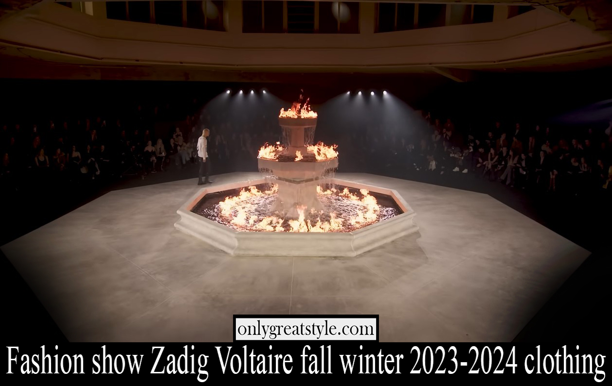 Fashion show Zadig Voltaire fall winter 2023 2024 clothing