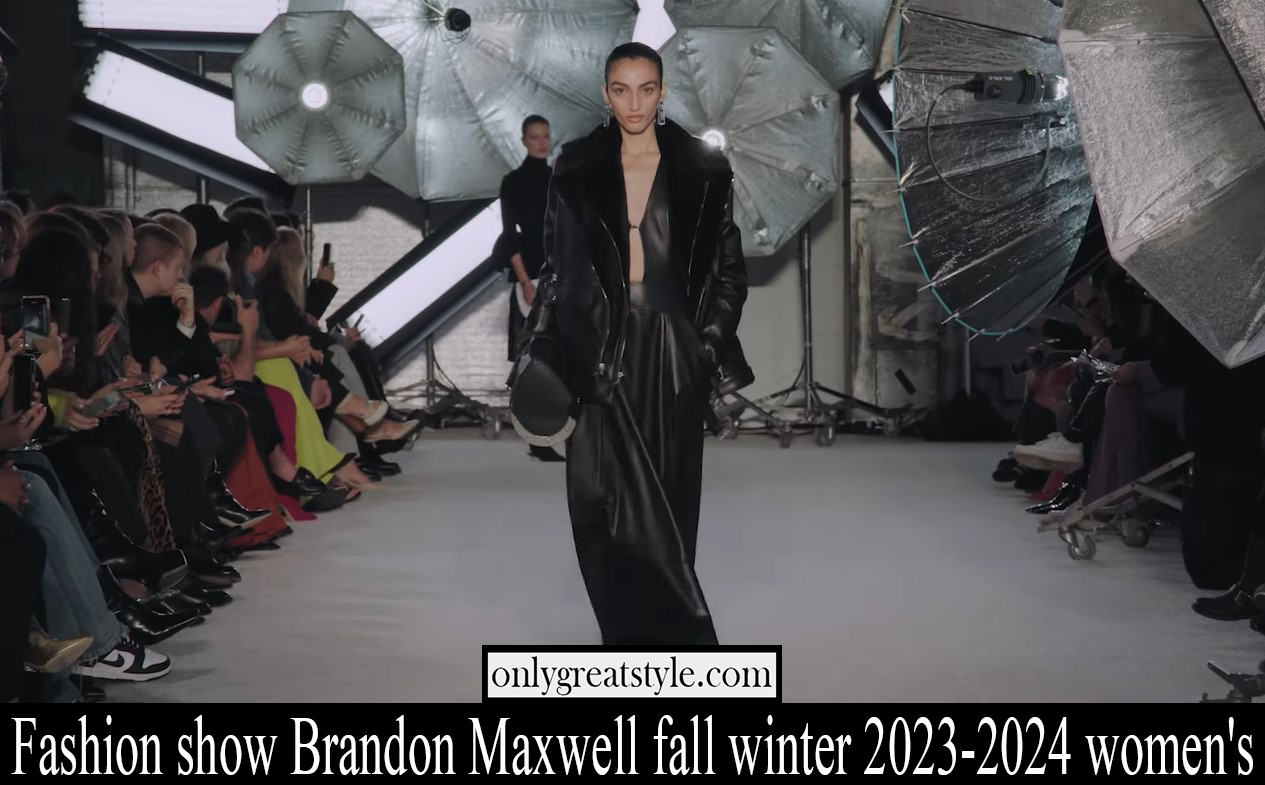 Fashion show Brandon Maxwell fall winter 2023 2024 womens