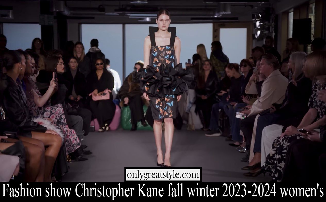Fashion show Christopher Kane fall winter 2023 2024 womens