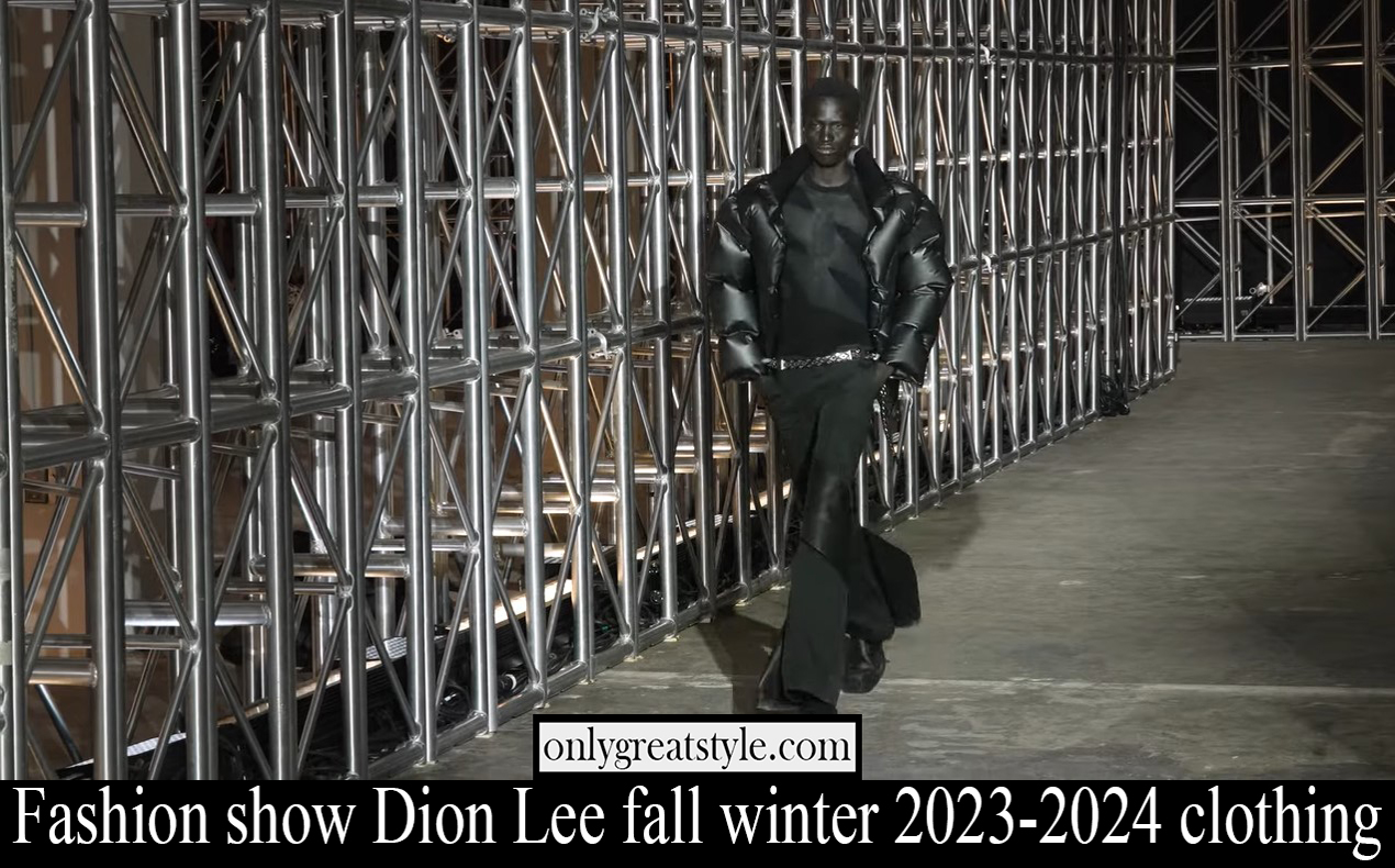 Fashion show Dion Lee fall winter 2023 2024 clothing