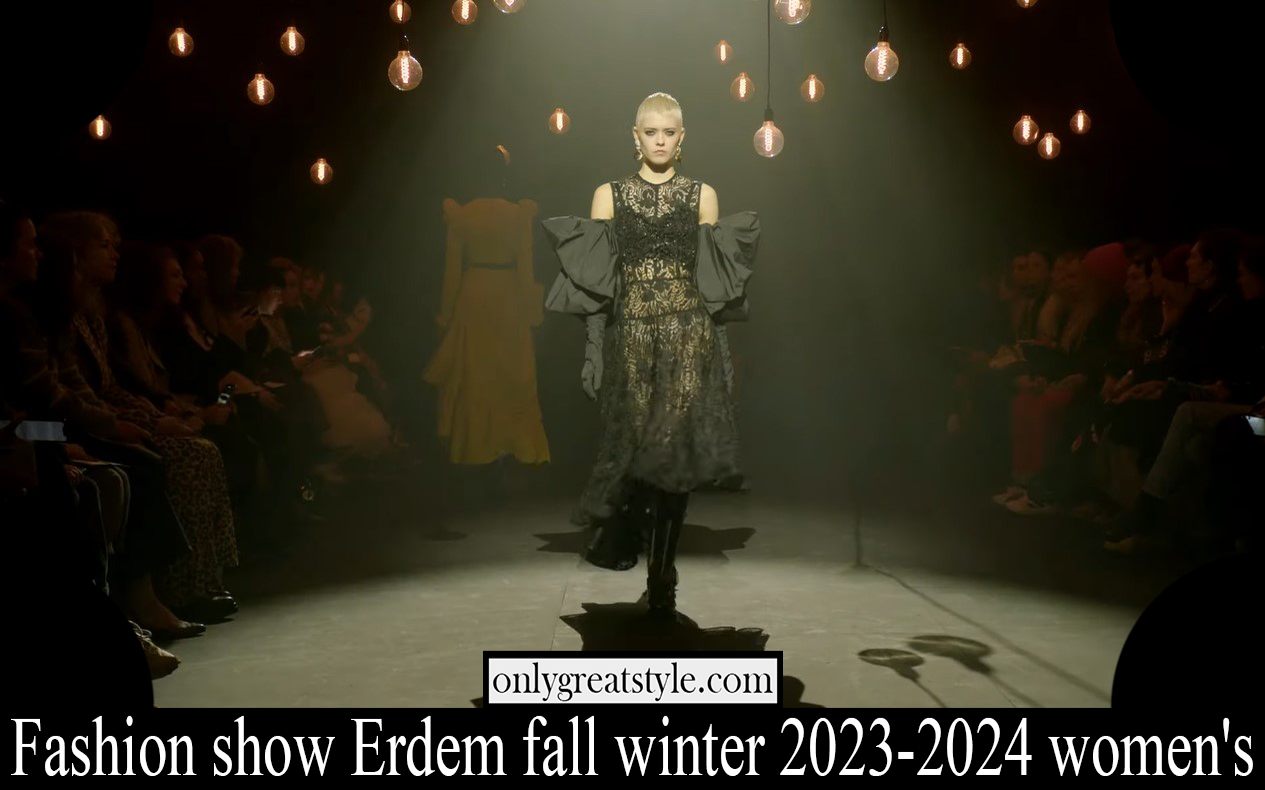 Fashion show Erdem fall winter 2023 2024 womens