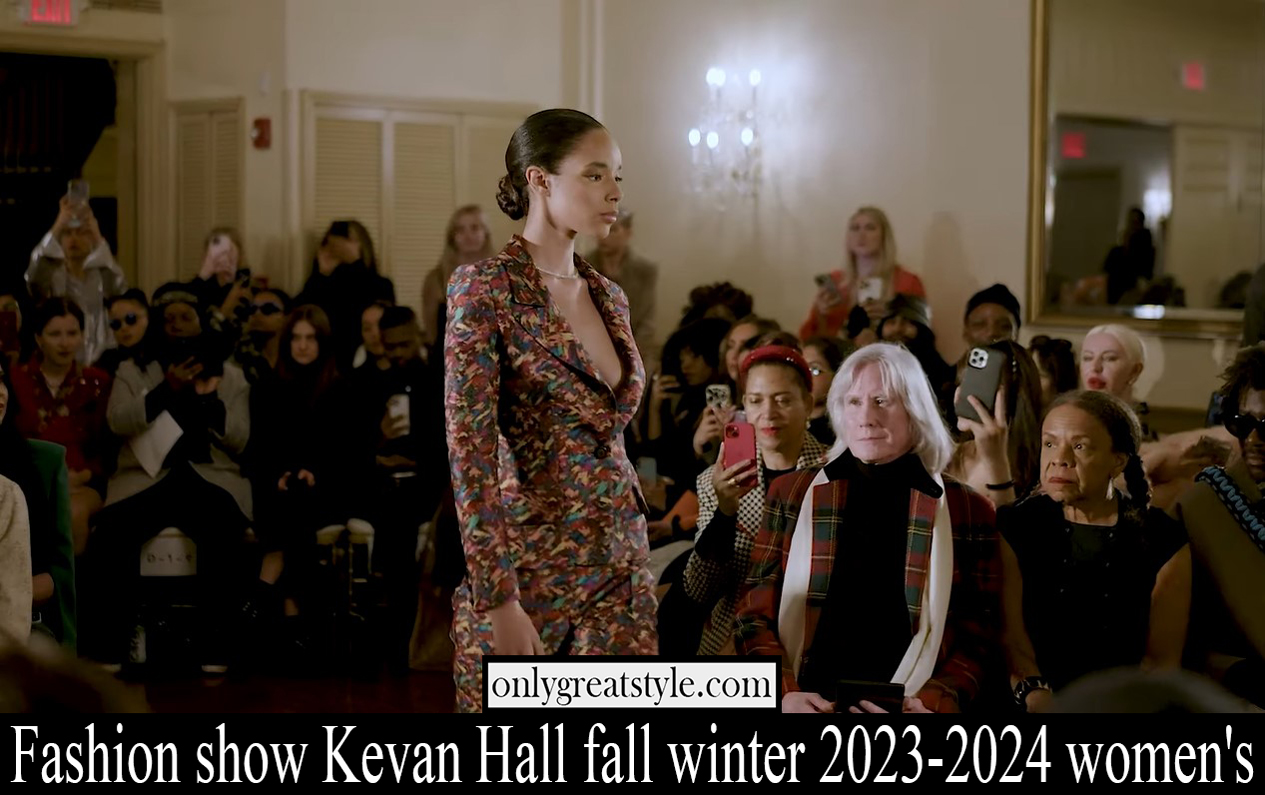 Fashion show Kevan Hall fall winter 2023 2024 womens