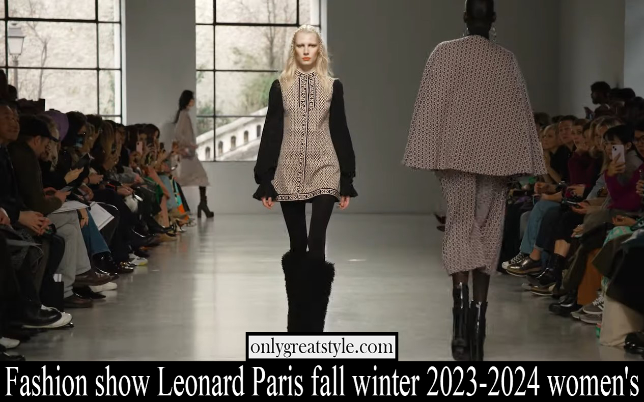 Fashion show Leonard Paris fall winter 2023 2024 womens