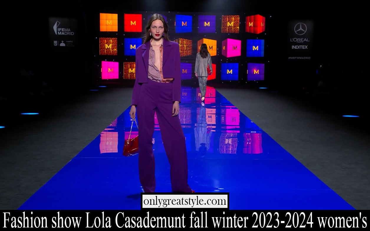 Fashion show Lola Casademunt fall winter 2023 2024 womens