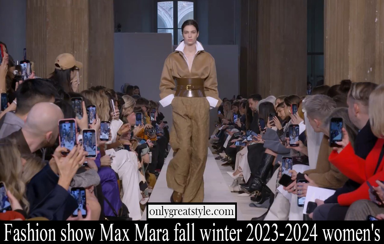 Fashion show Max Mara fall winter 2023 2024 womens