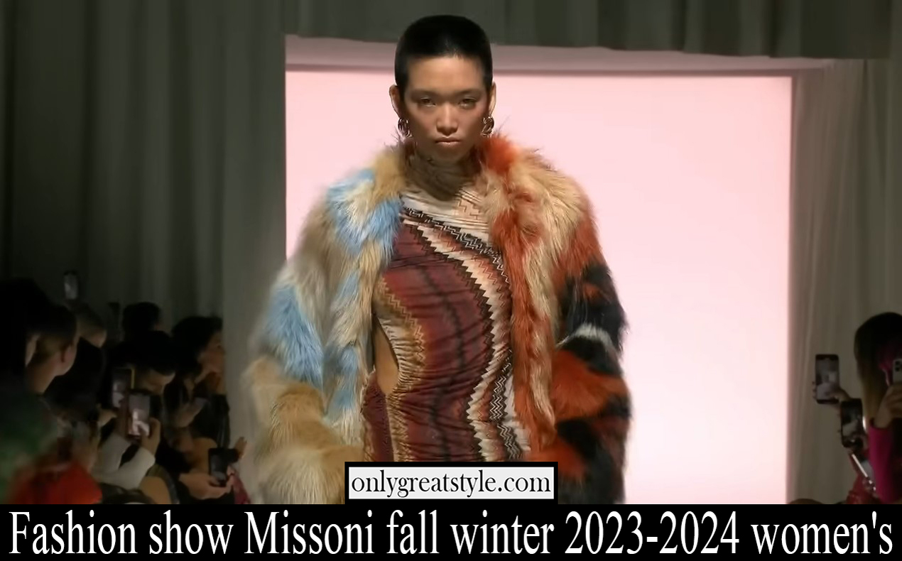 Fashion show Missoni fall winter 2023 2024 womens