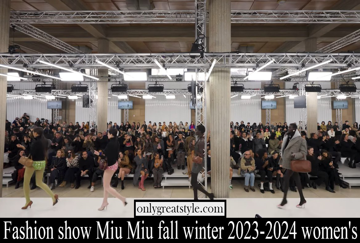 Fashion show Miu Miu fall winter 2023 2024 womens