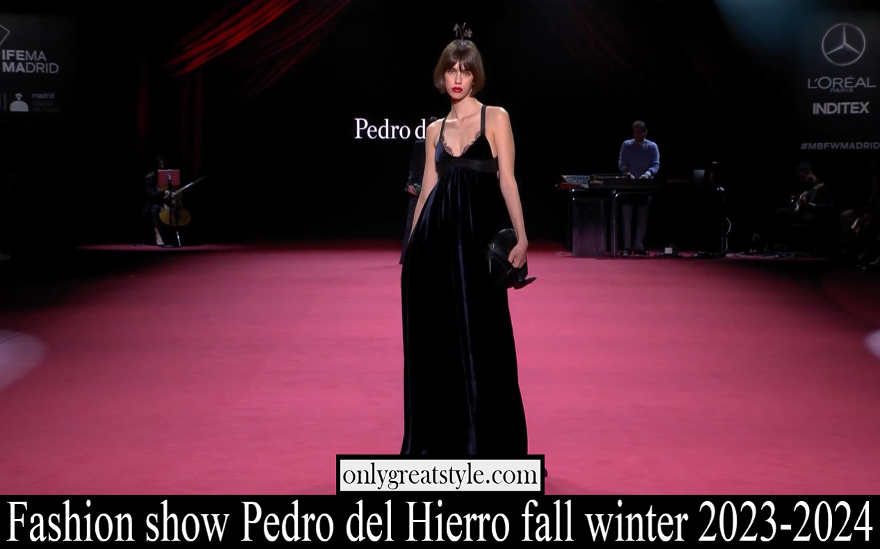 Fashion show Pedro del Hierro fall winter 2023 2024