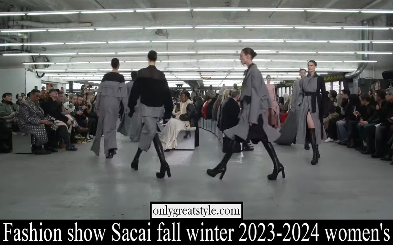 Fashion show Sacai fall winter 2023 2024 womens