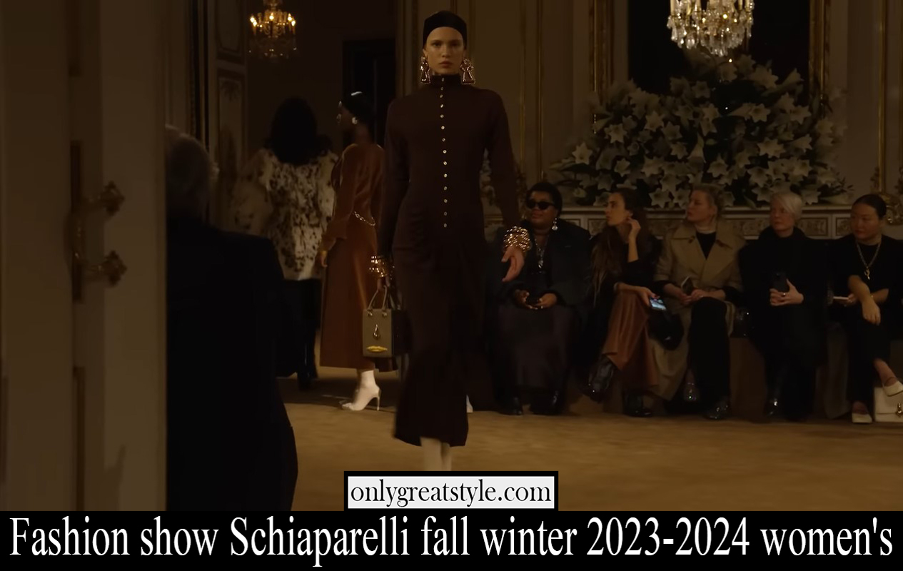 Fashion show Schiaparelli fall winter 2023 2024 womens
