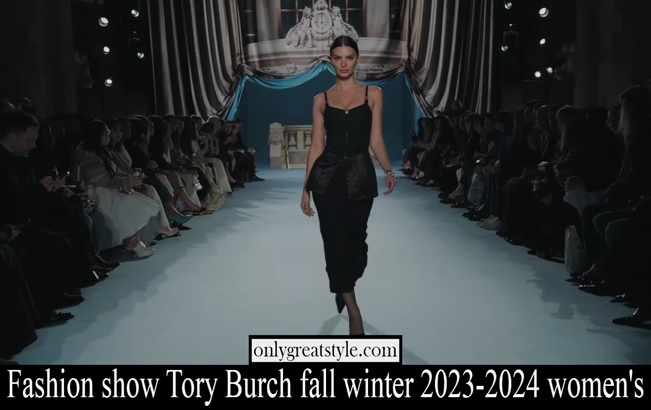 Fashion show Tory Burch fall winter 2023 2024 womens