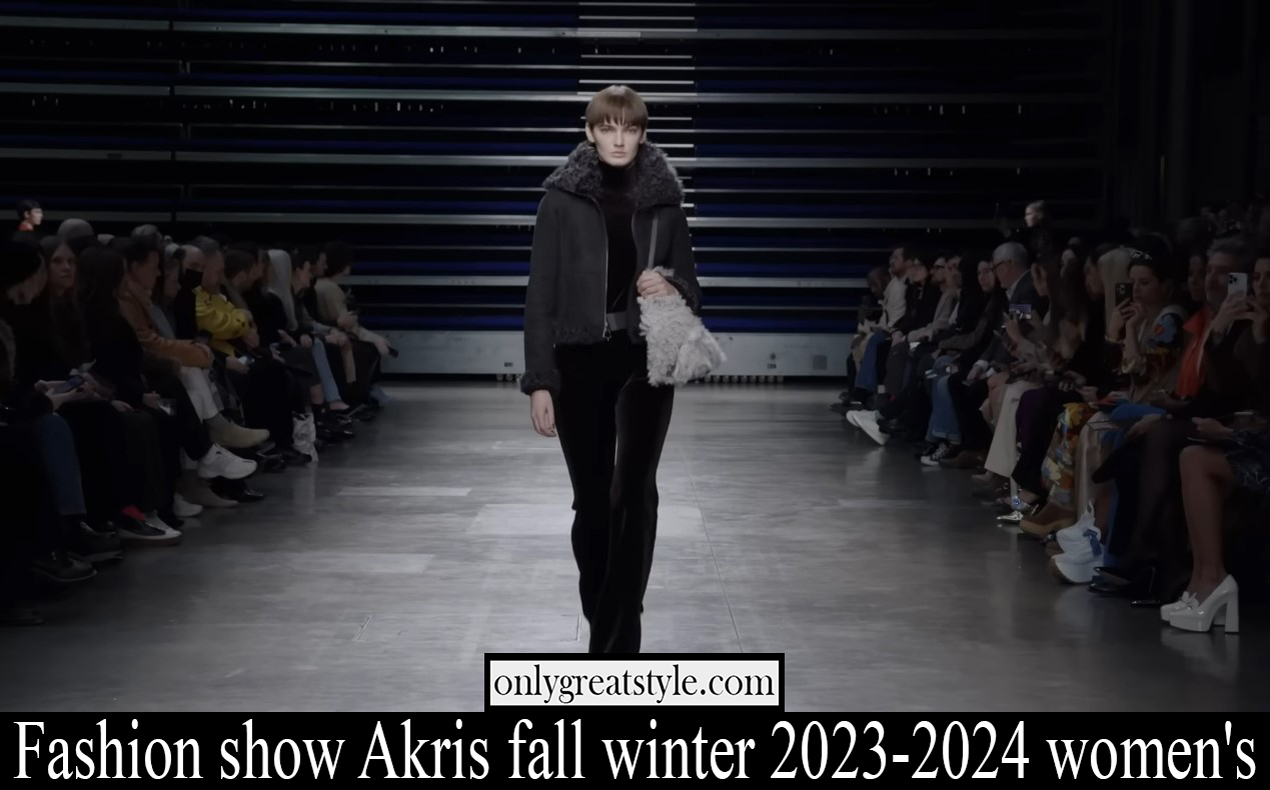 Fashion show Akris fall winter 2023 2024 womens