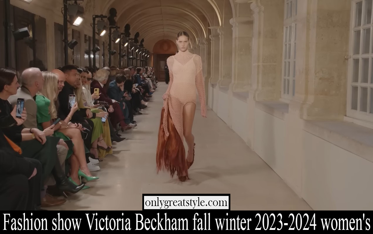 Fashion show Victoria Beckham fall winter 2023 2024 womens