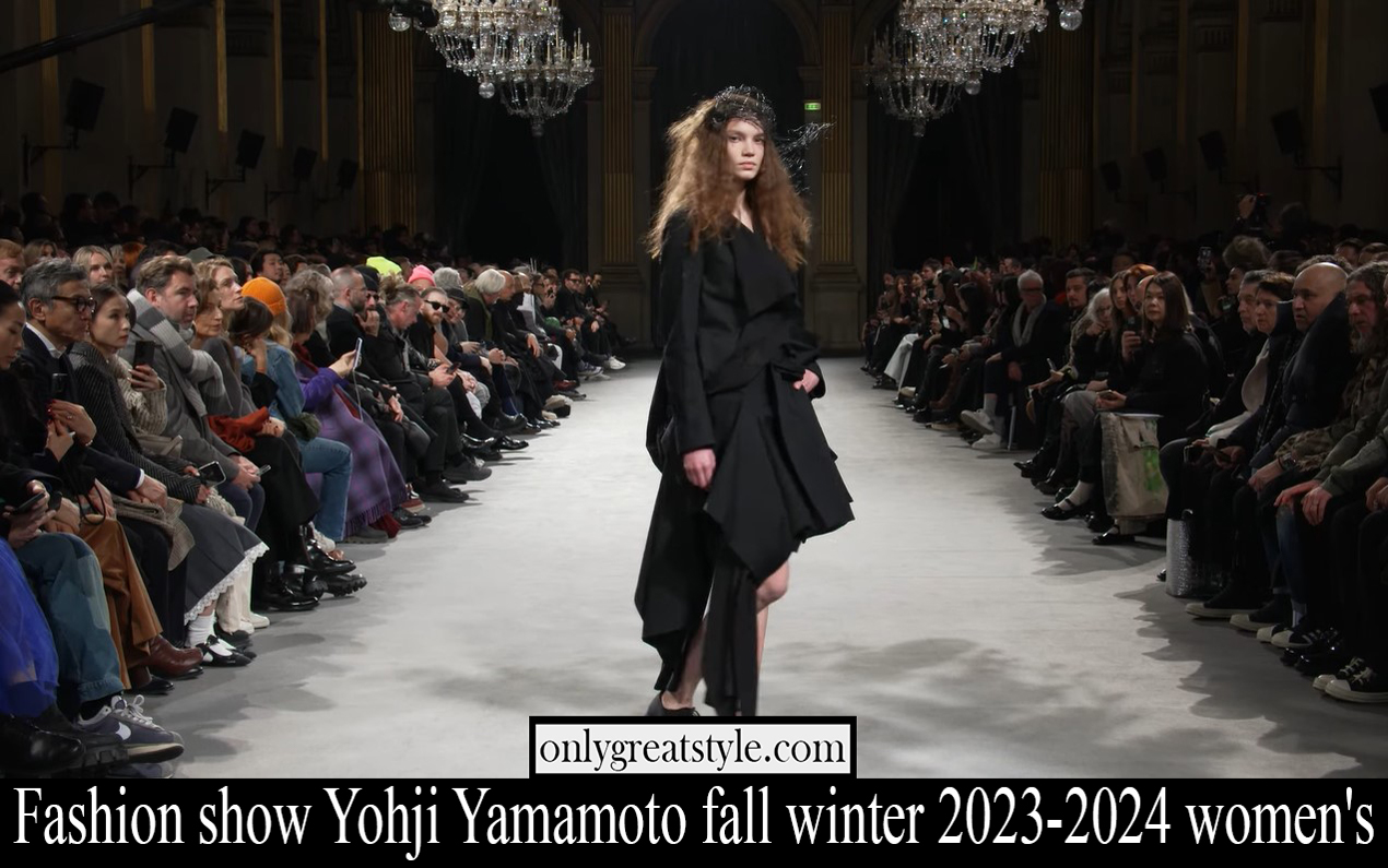 Fashion show Yohji Yamamoto fall winter 2023 2024 womens