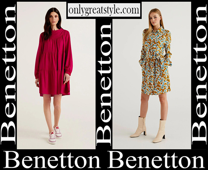 Benetton dresses 2023 new arrivals women's clothing