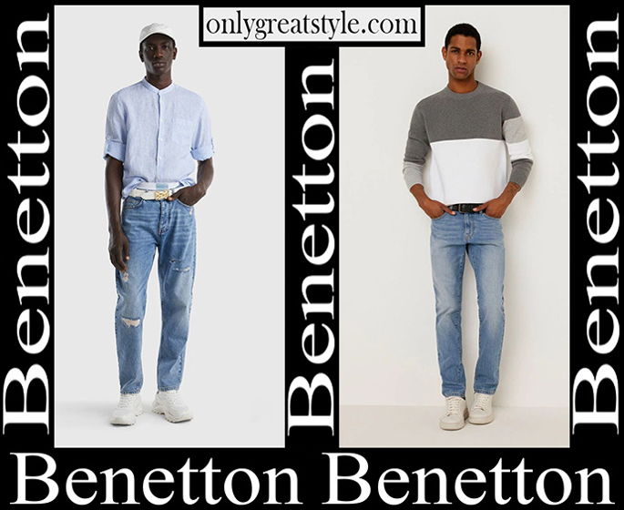 Benetton jeans 2023 new arrivals men's clothing denim