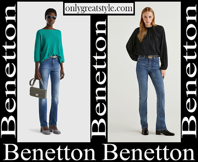Benetton jeans 2023 new arrivals women's clothing denim