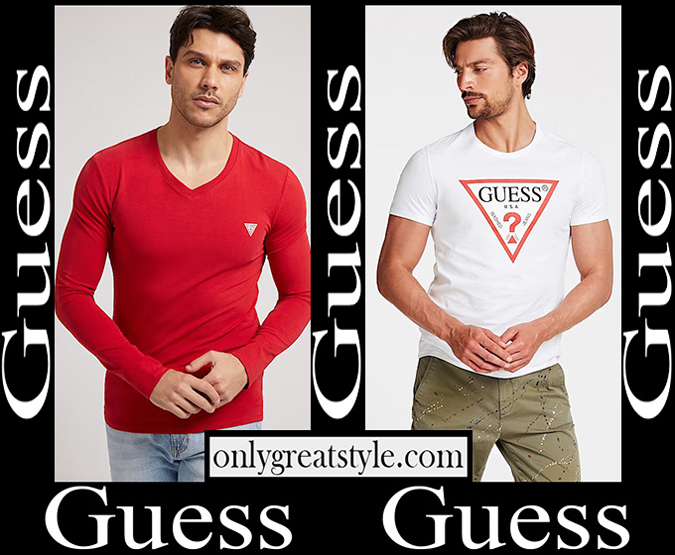 Guess t shirts 2023 new arrivals men's clothing