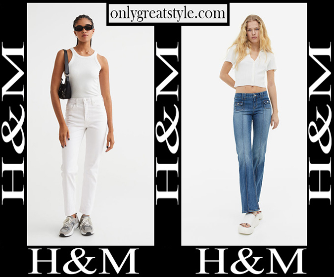 HM jeans 2023 new arrivals women's clothing denim