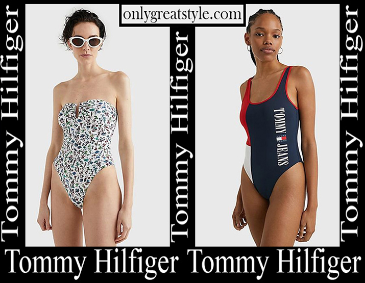 Tommy Hilfiger swimsuits 2023 new arrivals women's swimwear