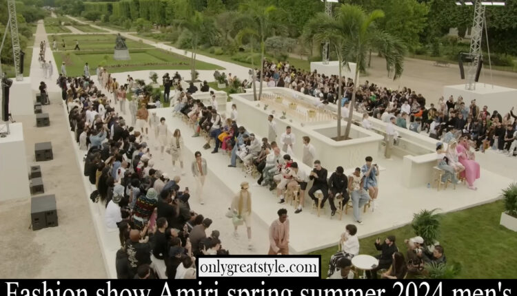 Fashion show Amiri spring summer 2024 men’s