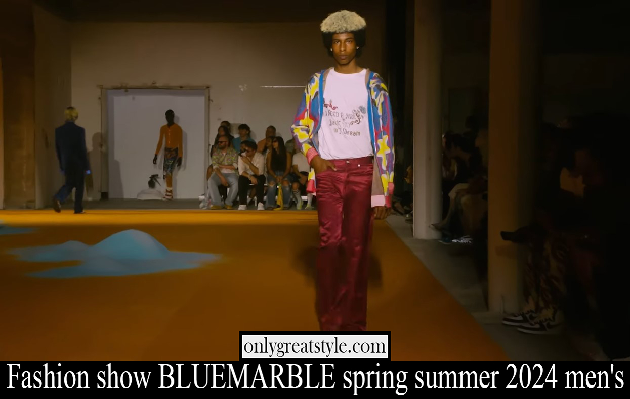 Fashion show BLUEMARBLE spring summer 2024 men's
