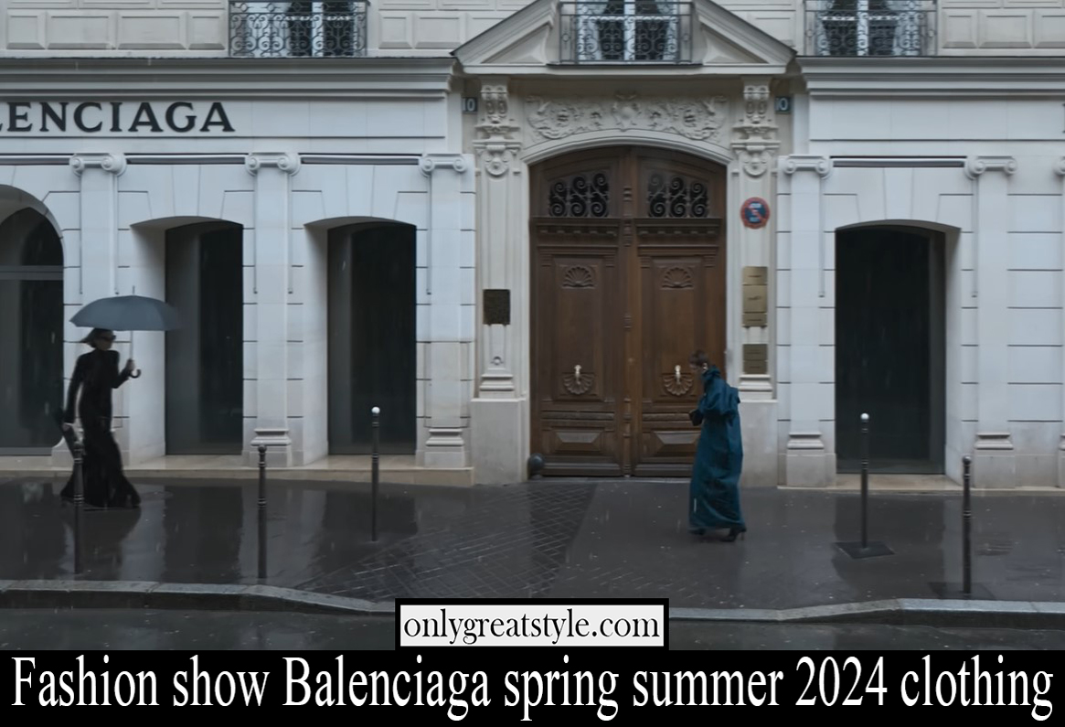 Fashion show Balenciaga spring summer 2024 clothing