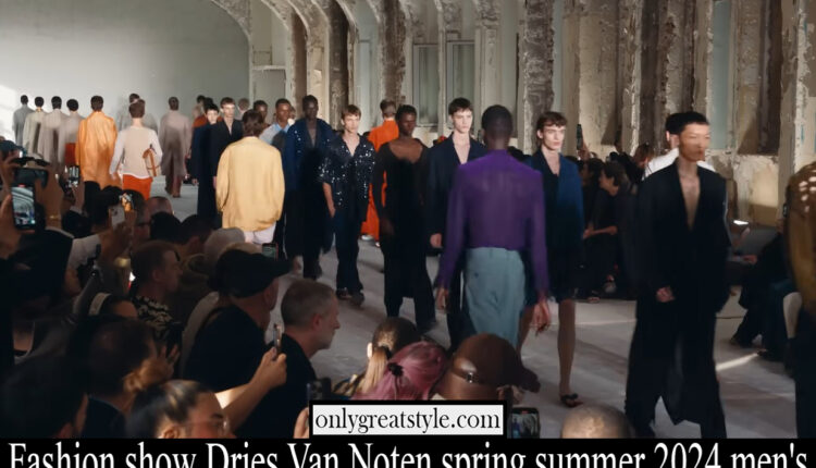 Fashion show Dries Van Noten spring summer 2024 men’s
