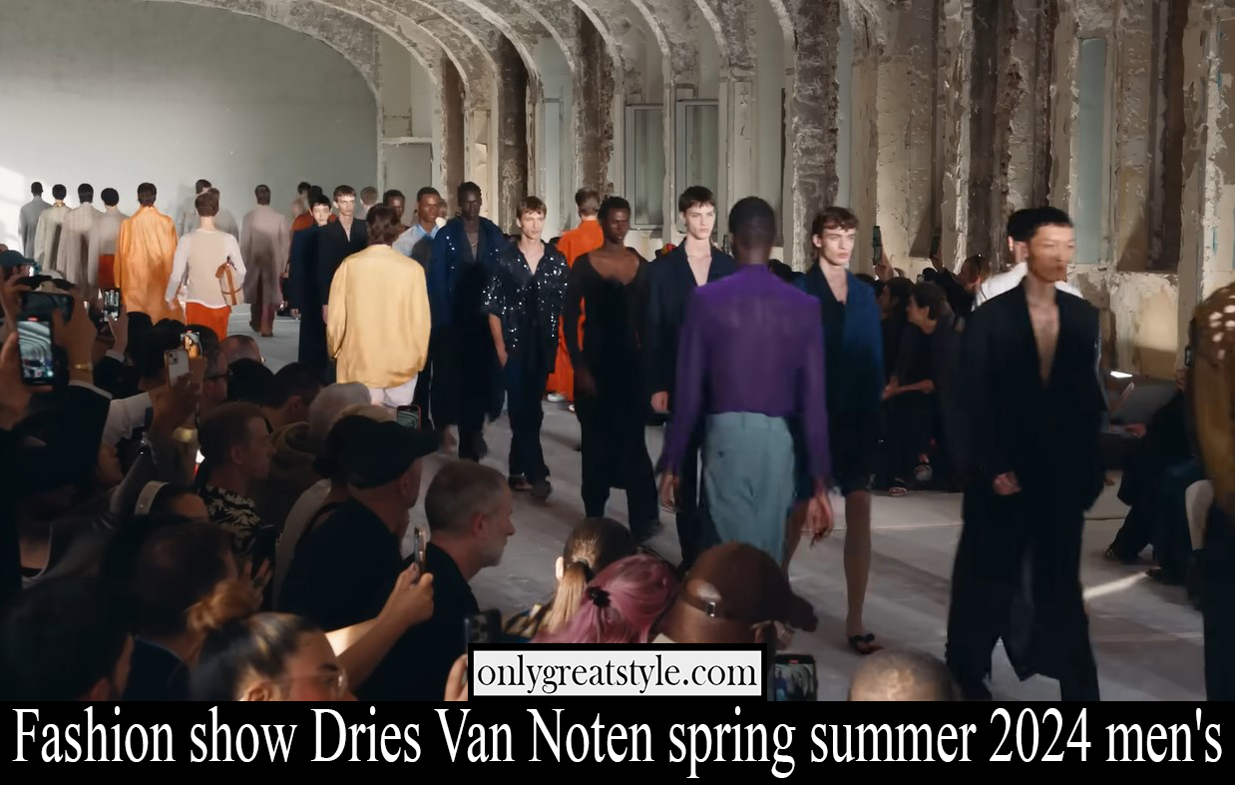 Fashion show Dries Van Noten spring summer 2024 men's