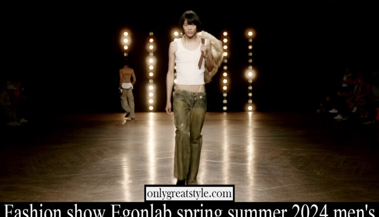 Fashion show Egonlab spring summer 2024 men’s