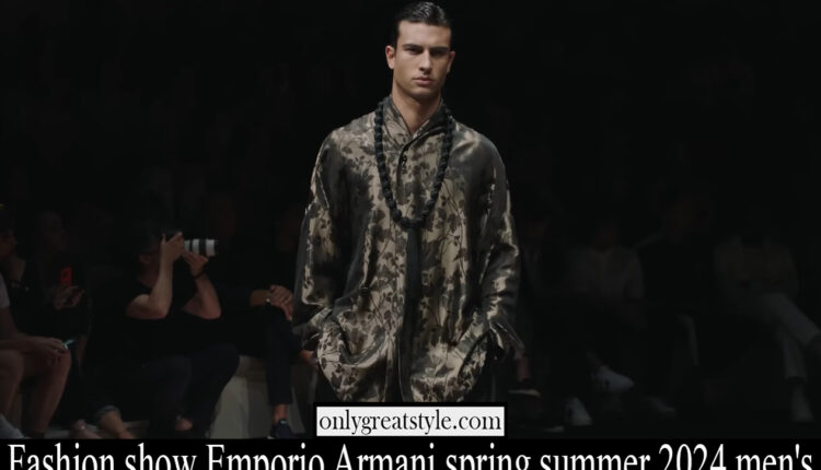 Fashion show Emporio Armani spring summer 2024 men’s