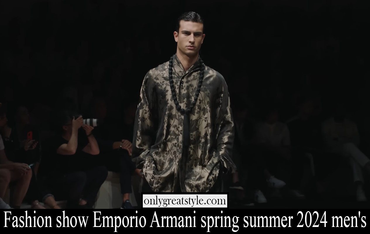 Fashion show Emporio Armani spring summer 2024 men's