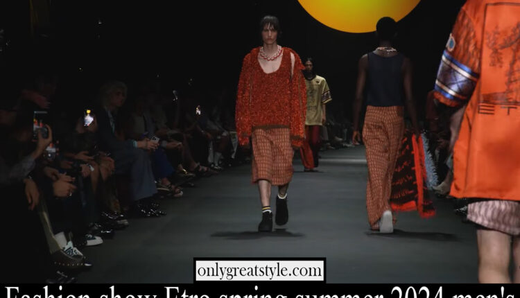 Fashion show Etro spring summer 2024 men’s