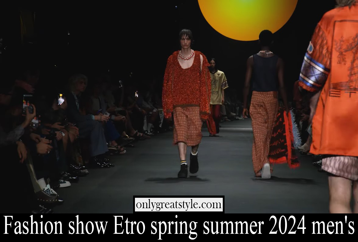 Fashion show Etro spring summer 2024 men's