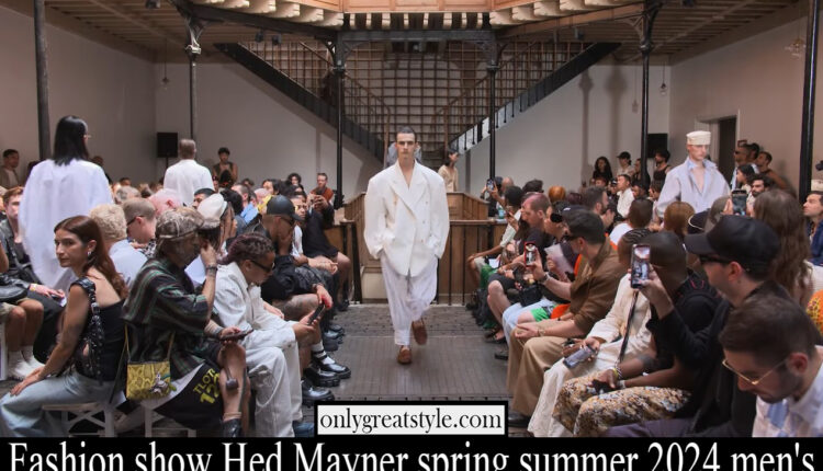 Fashion show Hed Mayner spring summer 2024 men’s