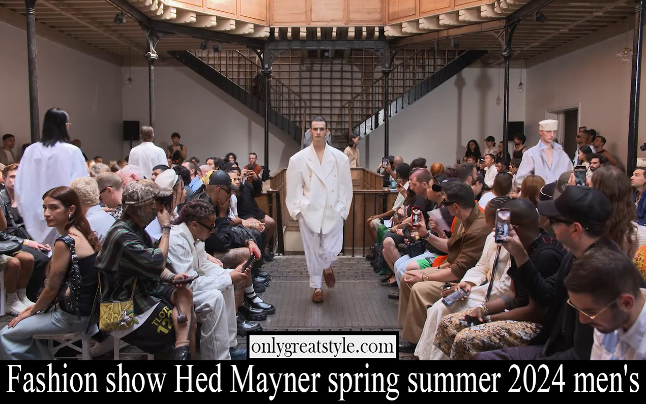 Fashion show Hed Mayner spring summer 2024 men's